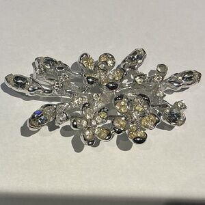 Multi-stone Brooch, 3” wide